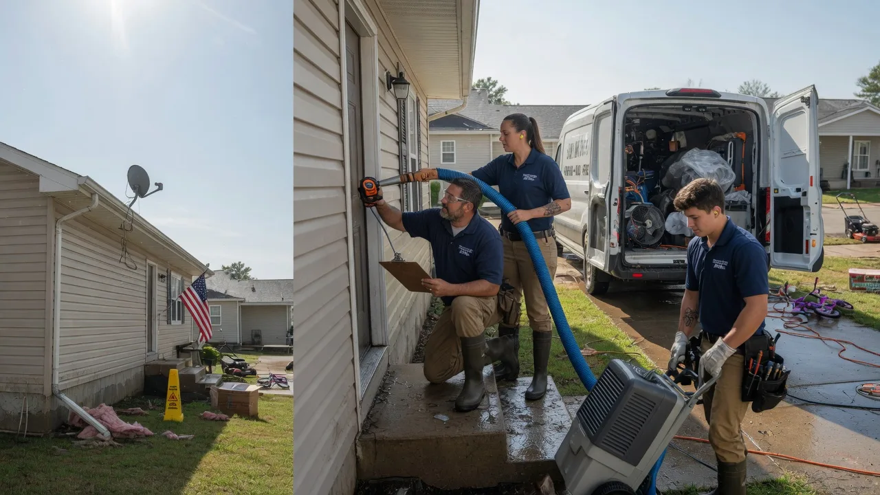 Ceiling Water Damage Restoration in Sandwich, IL near me